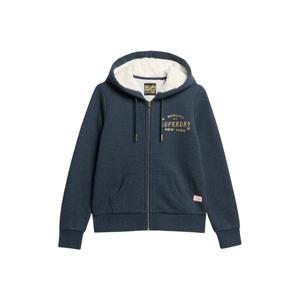 w2012159a-6uh-sweatshirt-a-capuche-zippe-a-logo-metallise-femme-superdry-luxe-bleu-marine-chine-trench