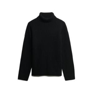 w6110687a-02a-pull-a-col-roule-en-maille-torsadee-brossee-femme-superdry-noir
