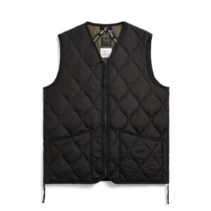 taion-001zml-1-black-doudoune-sans-manches-militaire-zippe-a-col-en-v-taion-black