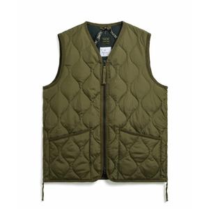 taion-001zml-1-d-olive-doudoune-sans-manches-militaire-zippe-a-col-en-v-taion-dark-olive