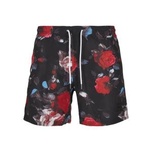 tb2679-02951-u-short-de-bain-urban-classics-pattern-grandes-tailles-noir-rouge