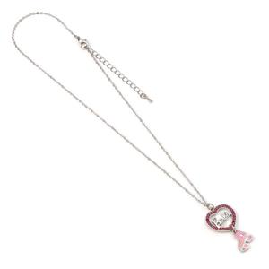 crt-bmn00004-pendentif-et-colier-femme-the-carat-shop-barbie-crystal-heart-and-roller-skate-argente-rose-45-cm