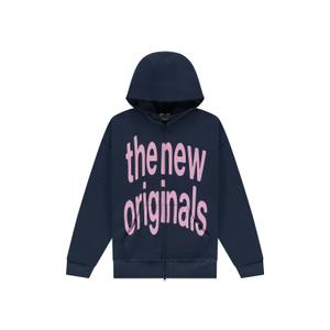 150bilozfw25-632-sweatshirt-a-capuche-zippe-the-new-originals-navy-blue-pink