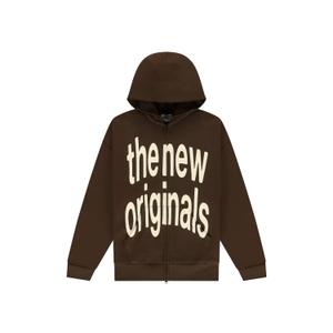 150bilozfw25-814-sweatshirt-a-capuche-zippe-avec-grand-logo-the-new-originals-acid-brown