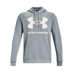 1357093-465-sweatshirt-a-capuche-molleton-under-armour-rival-logo-harbor-blue-blanc