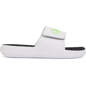 6000337-100-claquettes-under-armour-ignite-pro-8-blanc-vert-blanc