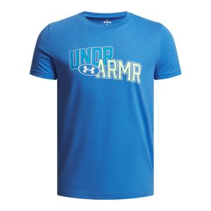 6005069-402-t-shirt-enfant-under-armour-overlay-wordmark-blue-atlantis