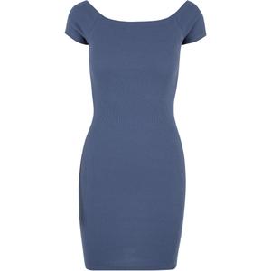 tb1501-02428-robe-cotelee-a-epaules-denudees-femme-urban-classics-bleu-petrole