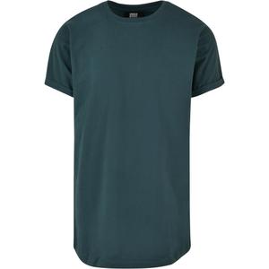 tb1561-02245-t-shirt-longue-a-revers-urban-classics-vert-bouteille