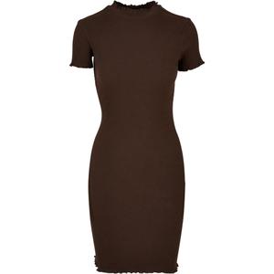 tb3641-00075-u-robe-t-shirt-cotelee-grandes-tailles-femme-urban-classics-marron