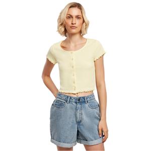 tb4103-03660-t-shirt-court-cotele-boutonne-femme-urban-classics-jaune
