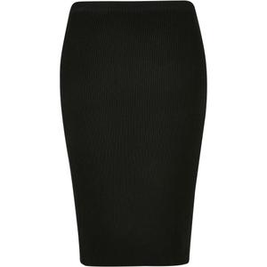 tb5058-00007-u-jupe-mi-longue-en-tricot-cotele-femme-urban-classics-gt-noir