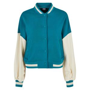 tb6003-04434-blouson-oversize-femme-urban-classics-2-tone-college-terry-vert-blanc