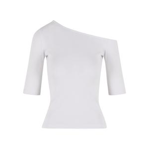 tb7096-00220-t-shirt-femme-urban-classics-organic-asymmetric-rib-blanc