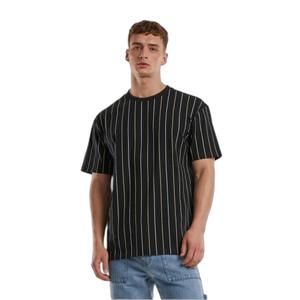 tb7311-19929-t-shirt-femme-urban-classics-printed-pinstripe-noir-blanc-paleyellow